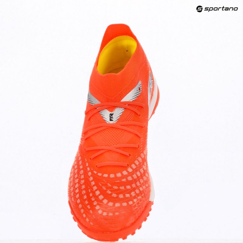 Scarpe da calcio PUMA Future 9 Match TT glowing red/puma white/puma black/puma silver 9