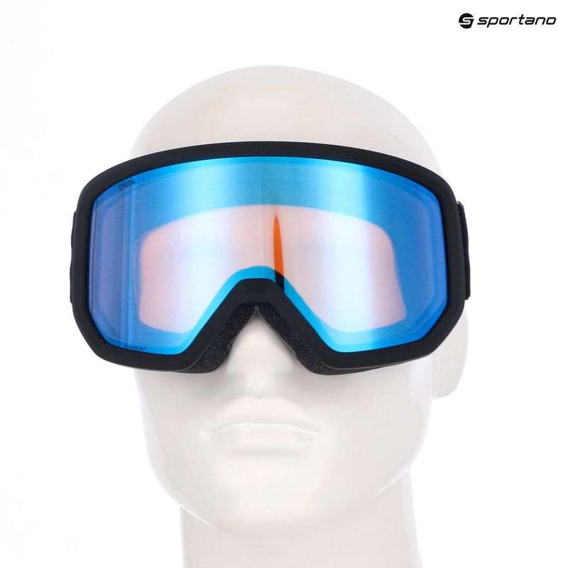 Maschera da sci Smith Transfer black/blue lente specchiata 7