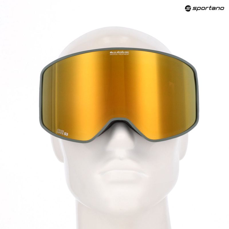 Maschera da snowboard Quiksilver Storm dark ivy/clux ml gold 6