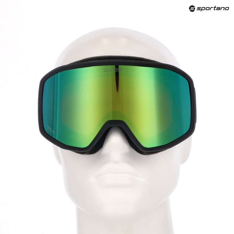 Maschera da snowboard uomo Quiksilver Harper black/Clux ML green 6