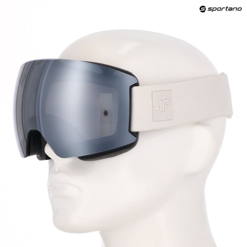 Maschera da sci 4F U063 white 7