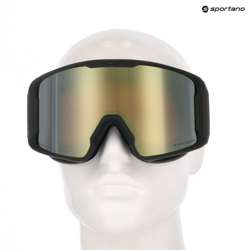 Oakley Line Miner L matte b1b dark brush/prizm sage gold iridium occhiali da sci 5