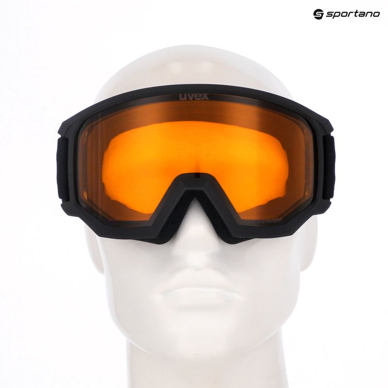 Maschera da sci UVEX Athletic LGL matt black/yellow/clear 10