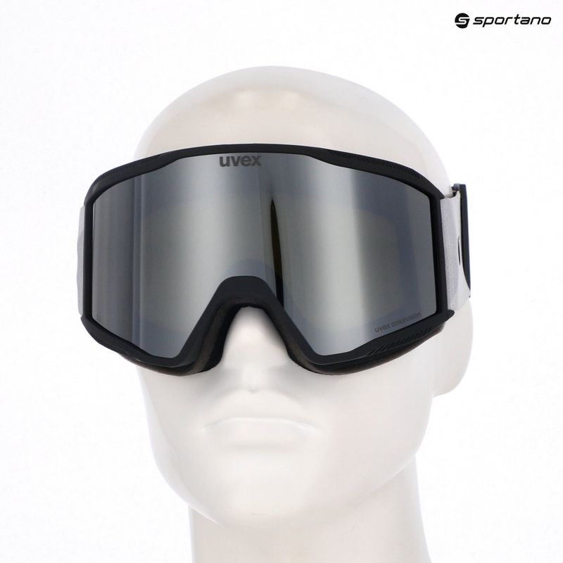 Maschera da sci UVEX Blast CV black matt/mirror silver 6
