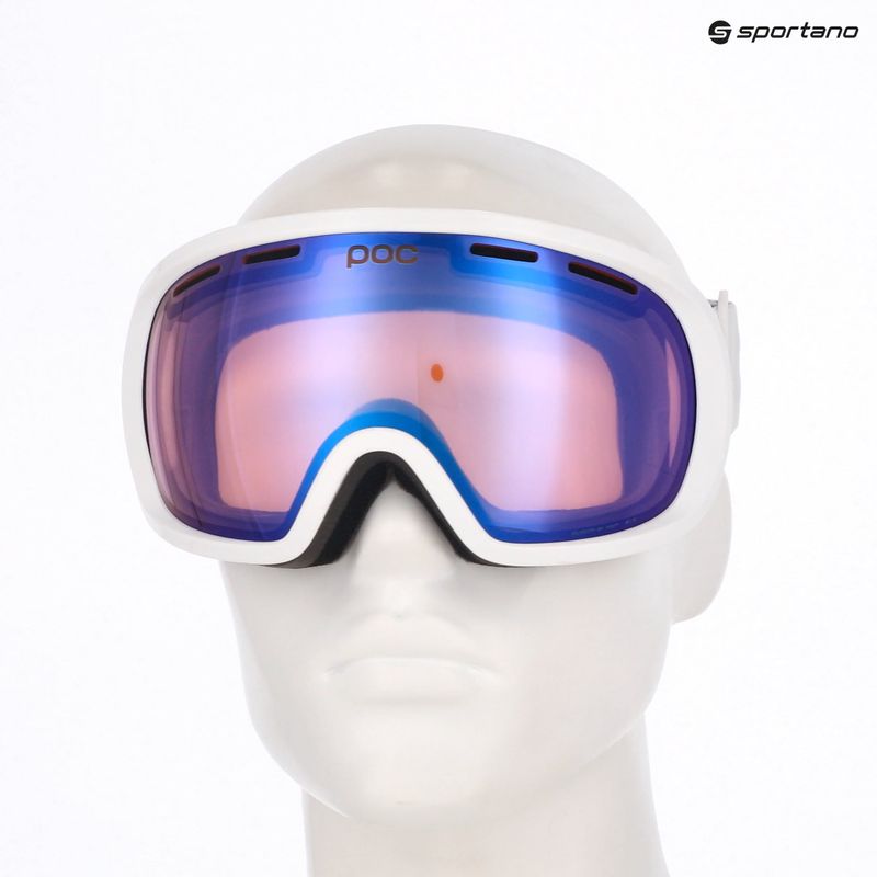 Occhiali da sci POC Fovea Photochromic bianco idrogeno/fotocromatico/azzurro intercambiabile 6