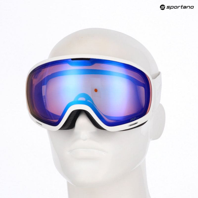 Maschera da sci SCOTT Unlimited II OTG mineral white & illuminator blue chrome 5
