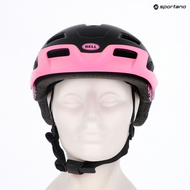 Casco da bici per bambini Bell Sidetrack Jr rosa opaco 6