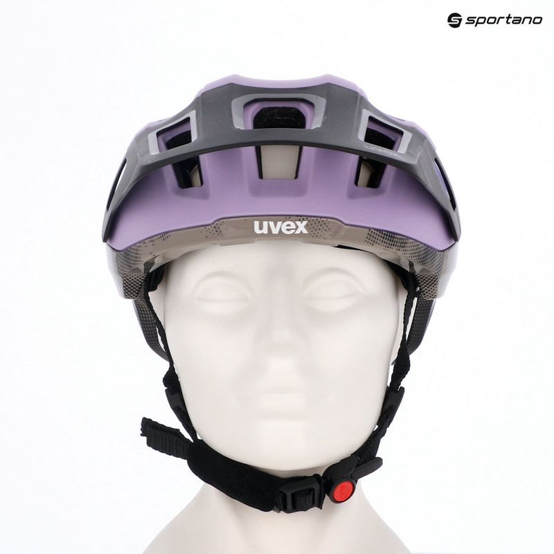 Casco da bici UVEX React MIPS lilla/quercia opaco 6