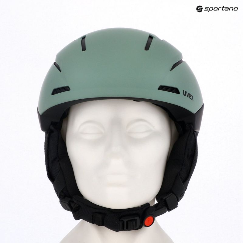Casco da sci UVEX Gravitate verde ossido/nero opaco 6