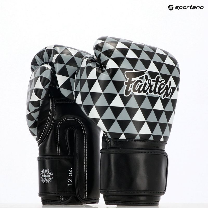 Fairtex Microfiber Art Prism guanti neri a dita nude 4