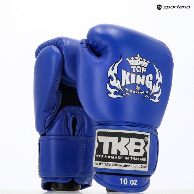 Guantoni da boxe Top King Muay Thai Ultimate Air blu 4