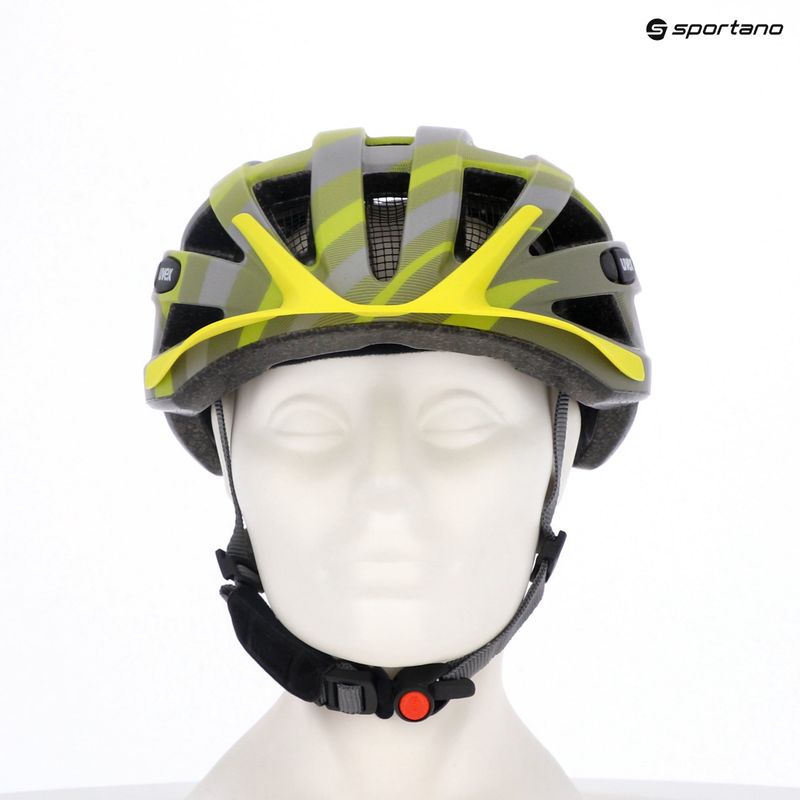 Casco da bicicletta UVEX Air Wing CC grigio / lime opaco 7