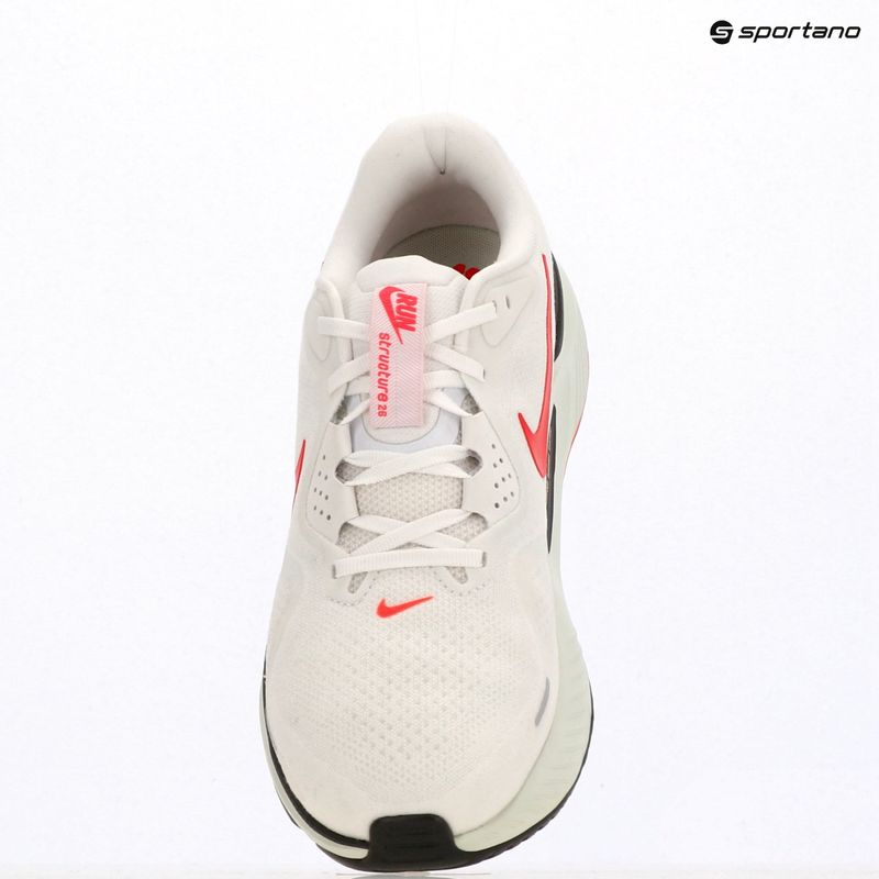Scarpe running uomo Nike Structure 26 white/medium ash/bright crimson 9