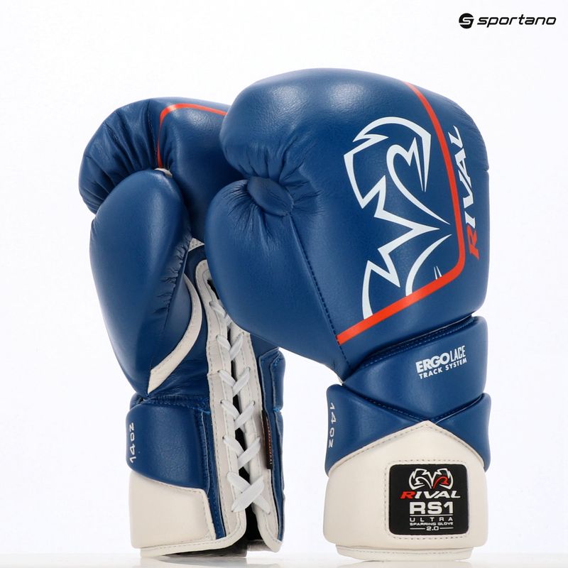 Guanti da boxe Rival RS1 Ultra Sparring 2.0 blu 3