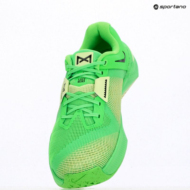 Scarpe da sollevamento pesi uomo Nike Metcon 10 green strike/light liquid lime/black 11