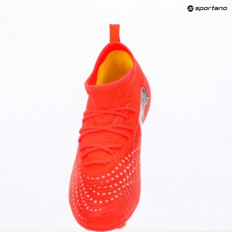 Scarpe da calcio junior PUMA Future 9 Match FG/AG Jr glowing red/puma white/puma black/puma silver 9