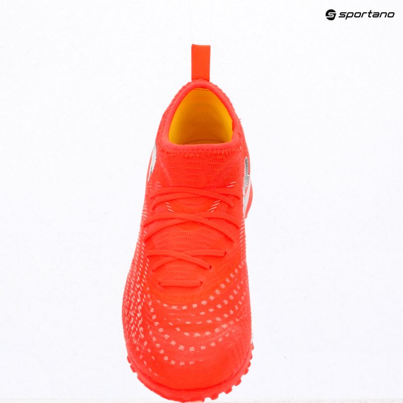 Scarpe da calcio PUMA Future 9 Match TT + Mid Jr glowing red/puma white/puma black/puma silver 10