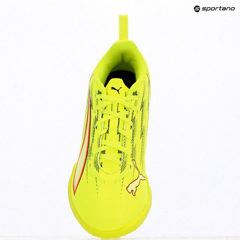 Scarpe da calcio junior PUMA Ultra 6 Play TT Jr yellow alert/puma black/glowing red/lime squeeze 9