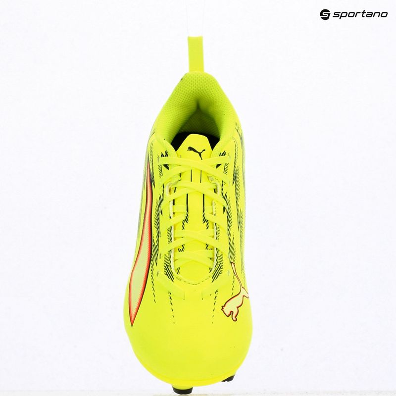 Scarpe da calcio junior PUMA Ultra 6 Play FG/AG Jr Yellow Alert/Puma Black/Glowing Red/Lime Squeeze 12