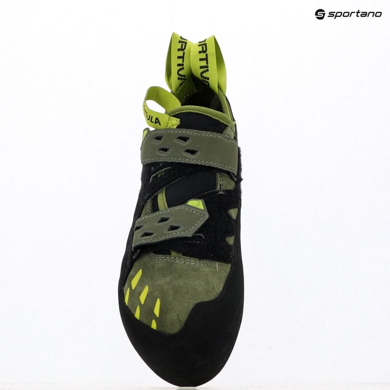 Scarpe da arrampicata uomo La Sportiva Tarantula olive/neon 9
