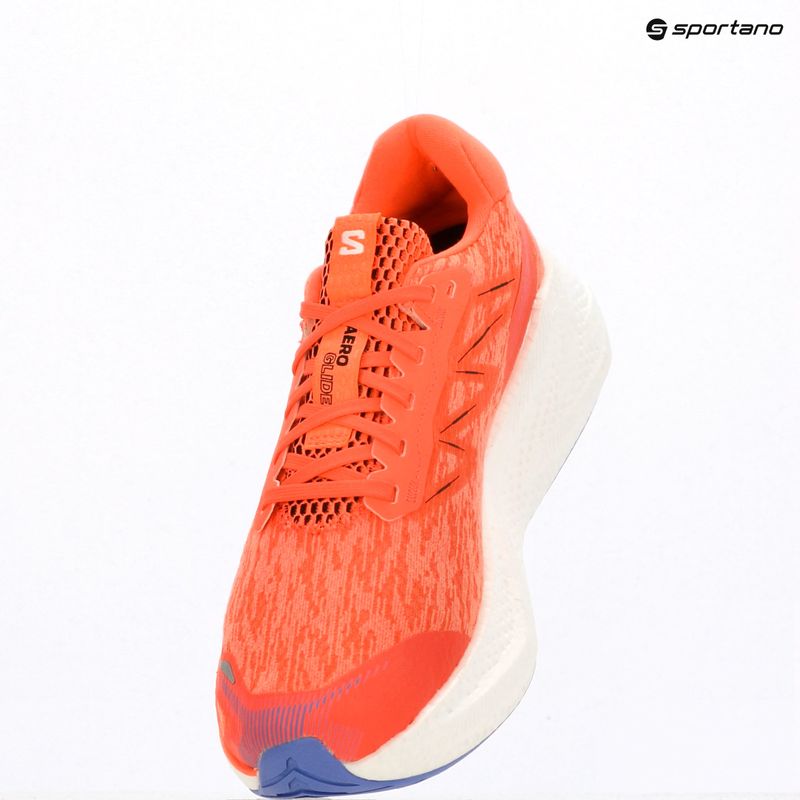 Scarpe da running da uomo Salomon Aero Glide 4 neon flame/white/persia 12