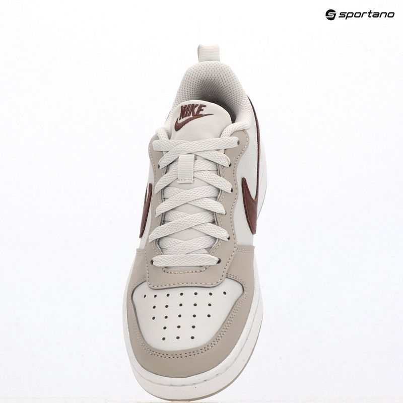Scarpe per bambini Nike Court Borough Low Essential+ vast grey/moon particle/white/tattoo 9