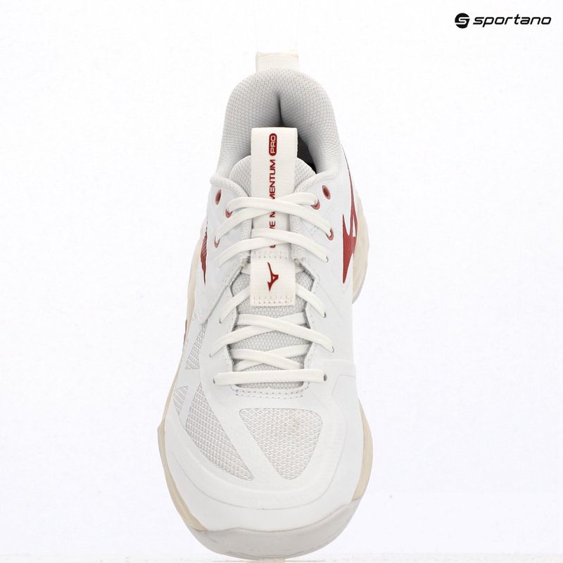 Scarpe da pallavolo donna Mizuno Wave Momentum Pro white/rose elegance/lava falls 9