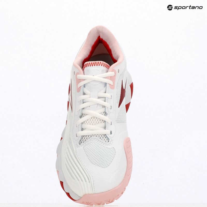 Scarpe da tennis da donna Mizuno Wave Enforce Tour 2 CC white/pinkesque/barbados/cherry 9