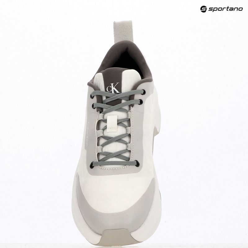 Scarpe da uomo Calvin Klein Chunky Runner Laceup Mix Aop white/granite road/granite gray 9