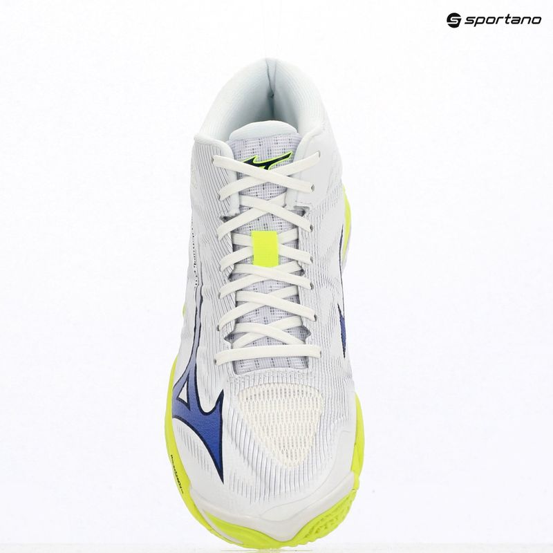Scarpe da pallavolo Mizuno Wave Lightning Elite Mid white/lighting yellow/dazzling blue 9