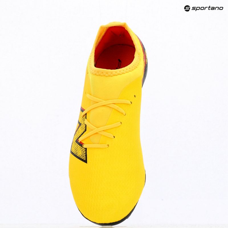 Scarpe da calcio per bambini New Balance Furon Team V8 FG punch yellow/black 100/fire cracker 9