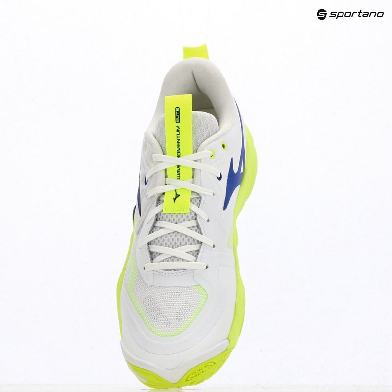 Scarpe da pallavolo Mizuno Wave Momentum Elite white/lightning yellow/dazzling blue 9