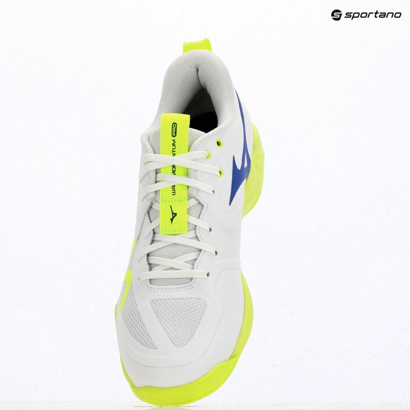Scarpe da pallavolo Mizuno Wave Momentum Pro white/lightning yellow/dazzling blue 9