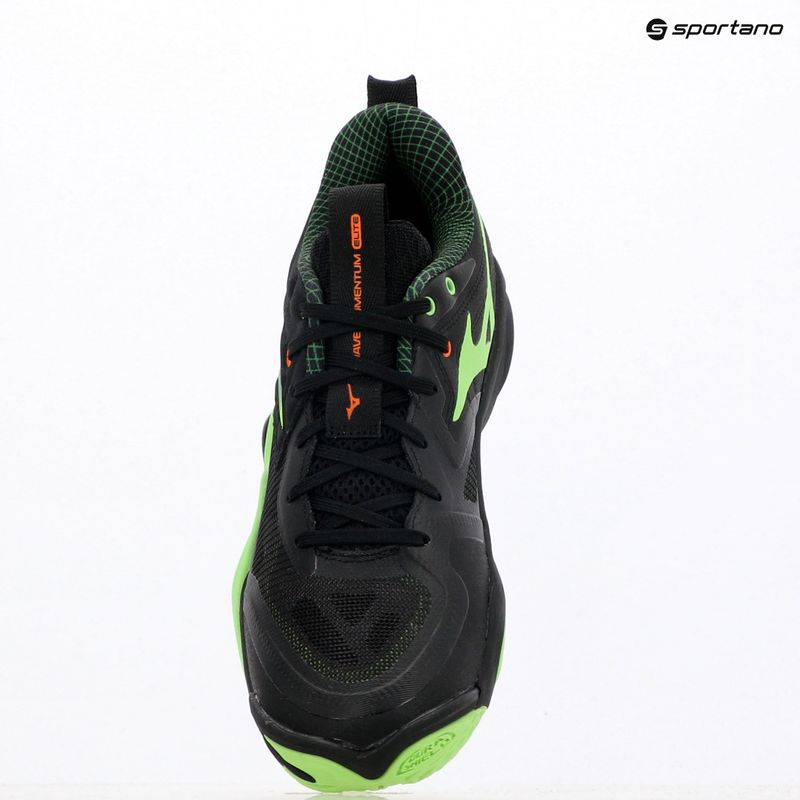 Scarpe da pallavolo Mizuno Wave Momentum Elite black/glowing apple/mandarin orange 12