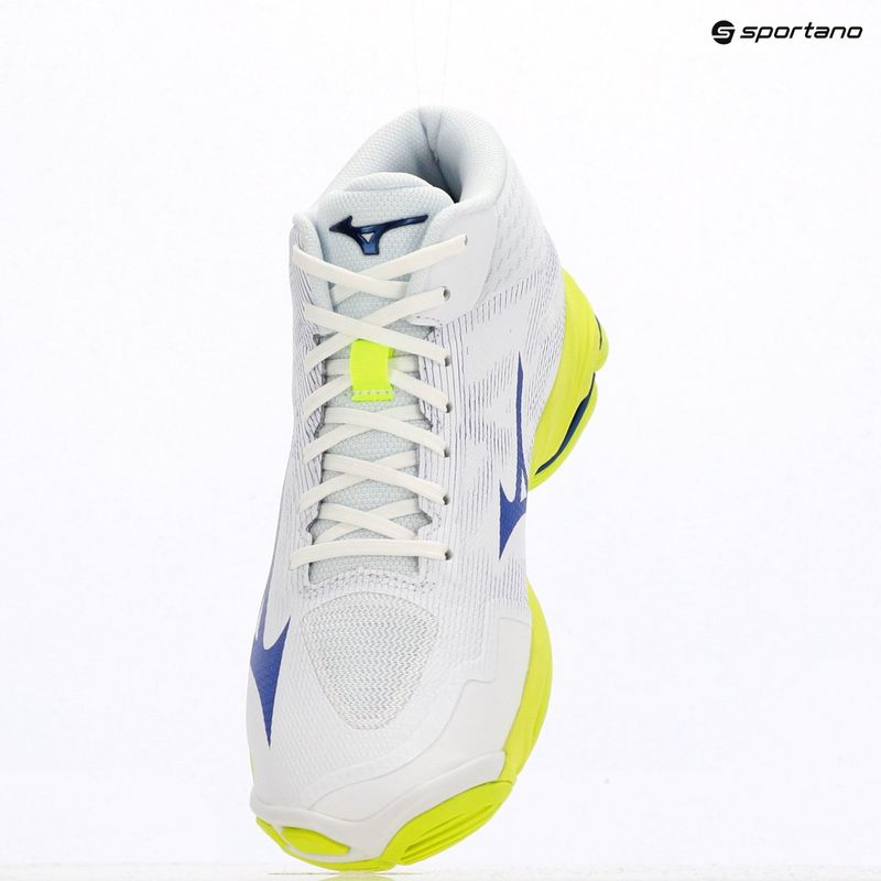 Scarpe da volley Mizuno Wave Lightning Pro Mid White/Lightning Yellow/Dazzling Blue 9