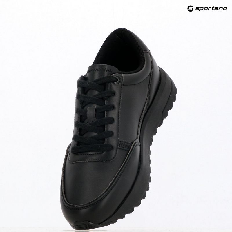 Scarpe da uomo Calvin Klein HM0HM02146 City Runner Laceup Leather triple black 9