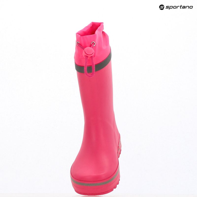 Stivali da pioggia per bambini KADVA PuddleProof JR con elementi riflettenti rosa 16