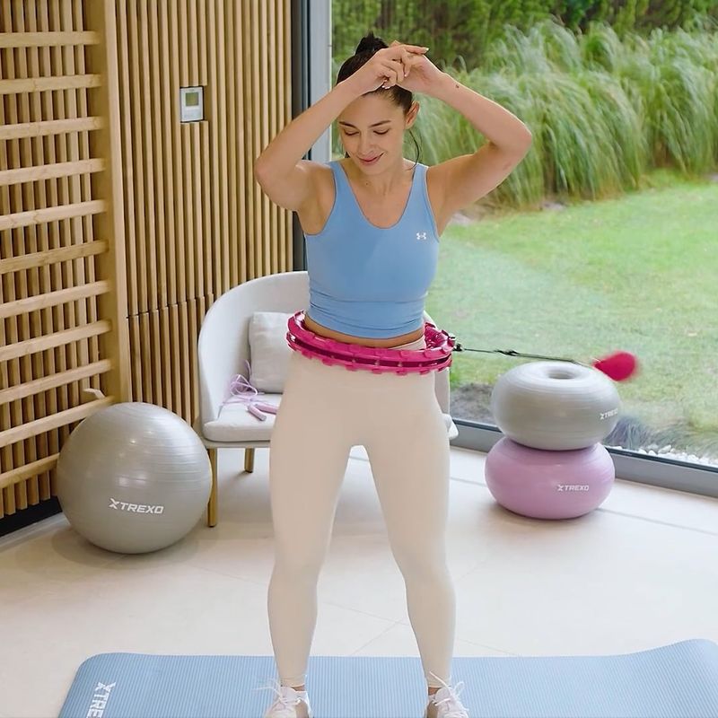 XTREXO TXO-B4Z036-VT hula hoop con peso viola 11