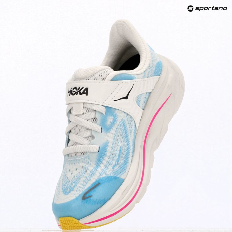 Scarpe da corsa per bambini HOKA Clifton 10 frost/soaring blue 10