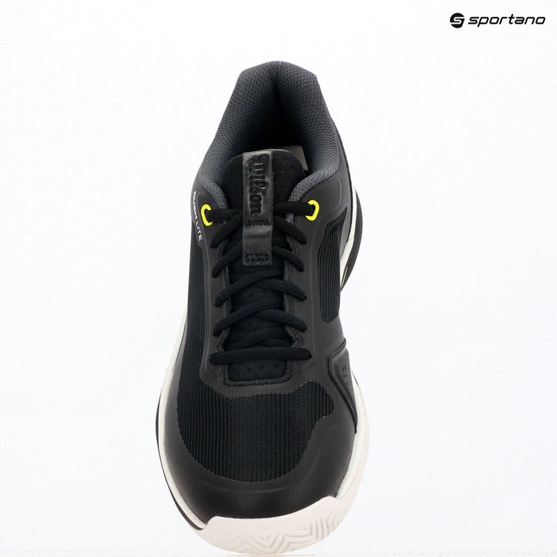Scarpe da tennis da uomo Wilson Rush Lite 5 black/white/safety yellow 9