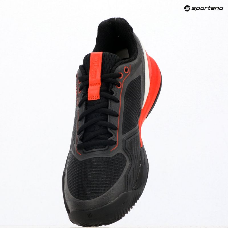 Scarpe da tennis da uomo Wilson Rush Pro 5 Clay black/infrared/white 11