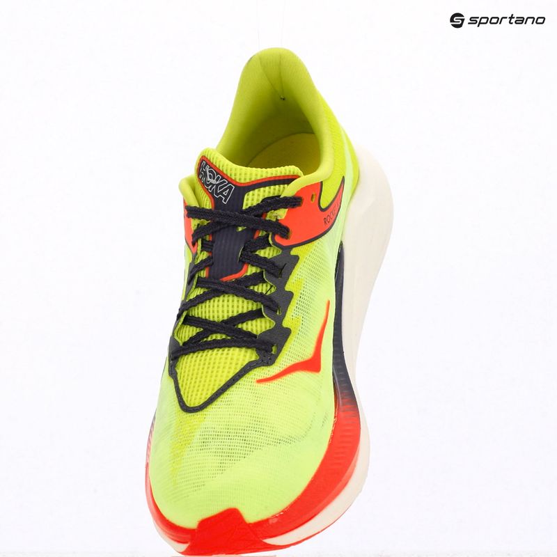 Scarpe da corsa HOKA Rocket X 3 neon yuzu/squid ink 10