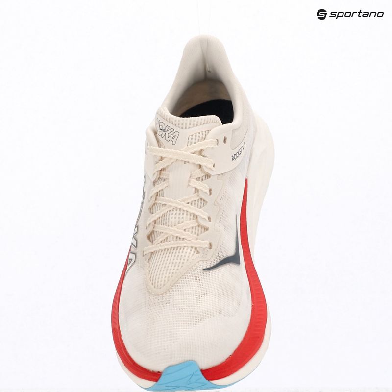 Scarpe da corsa HOKA Rocket X 3 alabaster/frost 10