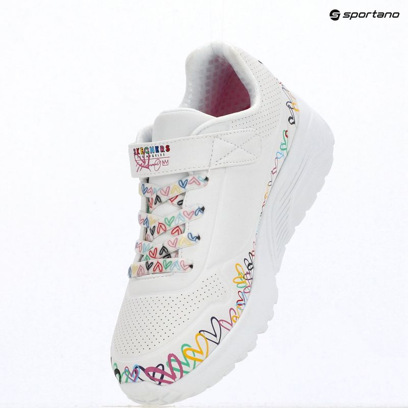 Scarpe per bambini SKECHERS Uno Lite Heart Craze white/multi 3