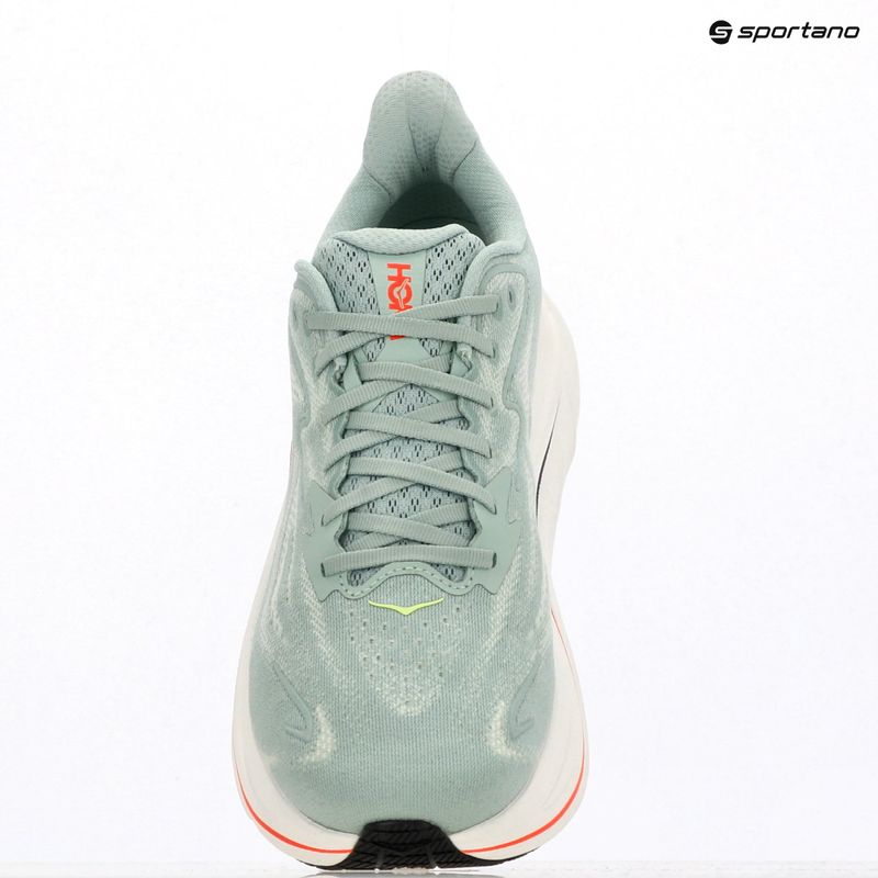 Scarpe da corsa uomo HOKA Clifton 10 Wide sage/neon flame 10