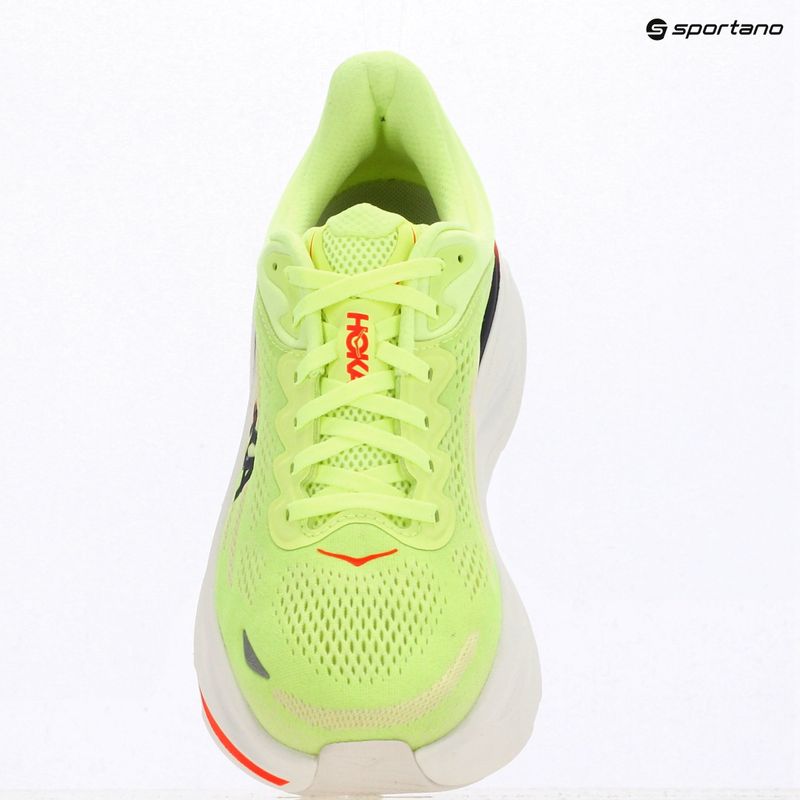 Scarpe da corsa da uomo HOKA Bondi 9 neon yuzu/sunlight 10