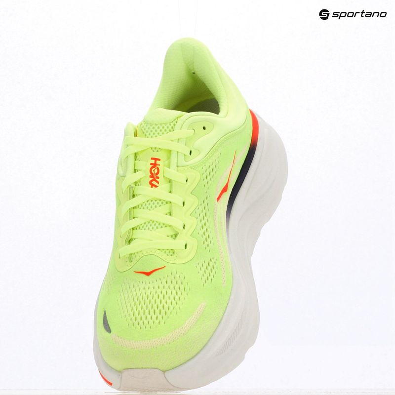 Scarpe da corsa uomo HOKA Bondi 9 Wide neon yuzu/sunlight 10