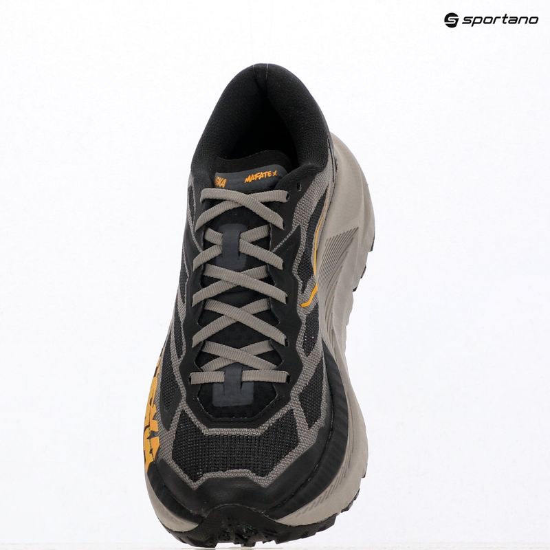 Scarpe da corsa da uomo Hoka Mafate X black/cement 10