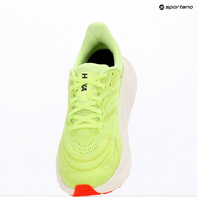 Scarpe da corsa uomo HOKA Arahi 8 neon yuzu/neon flame 17