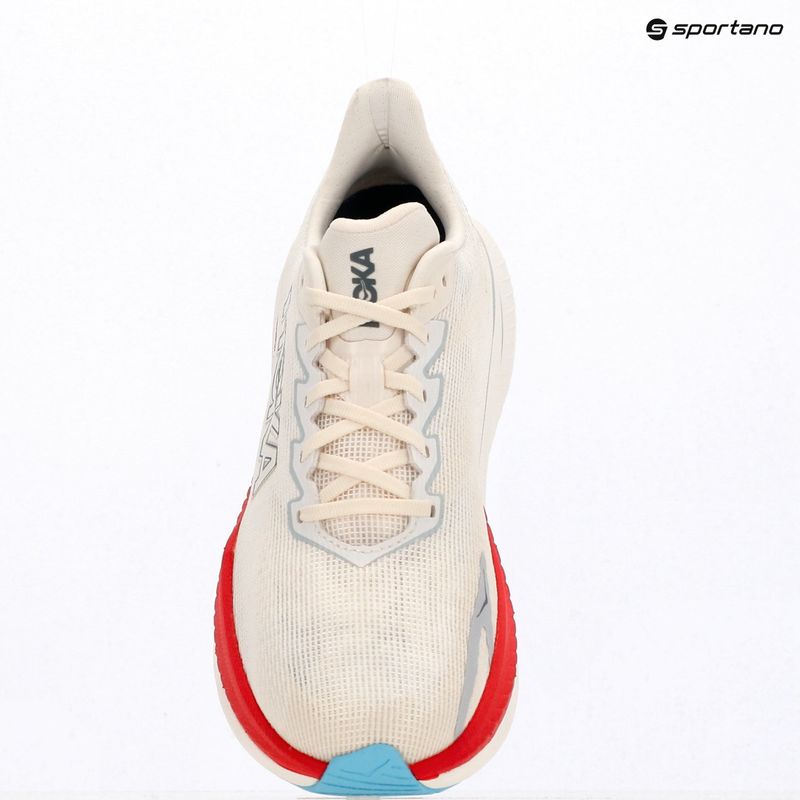 Scarpe da corsa uomo Hoka Mach X 3 white/alabaster 10